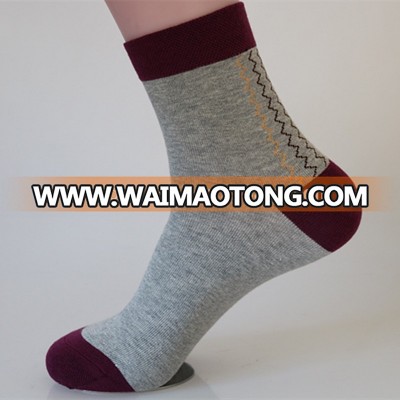 Custom Mens Knitted Business Dress Socks sweat-aborbing organic cotton socks wholesale