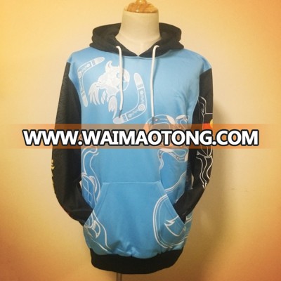 Custom sublimated fleece pullover hoodie