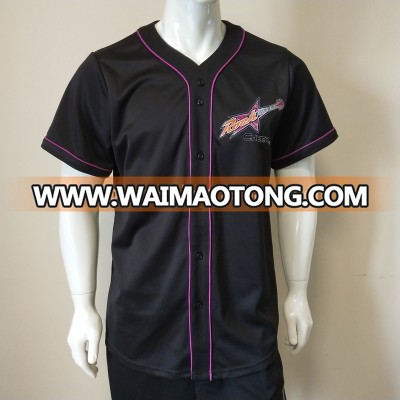 Wholesale custom embroidered rockstar blank baseball jersey