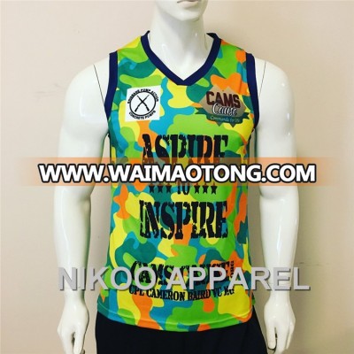 Accept Small Order Customized Sublimation Sport Training Vest Sport Singlet